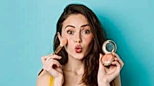 How to put on blush?