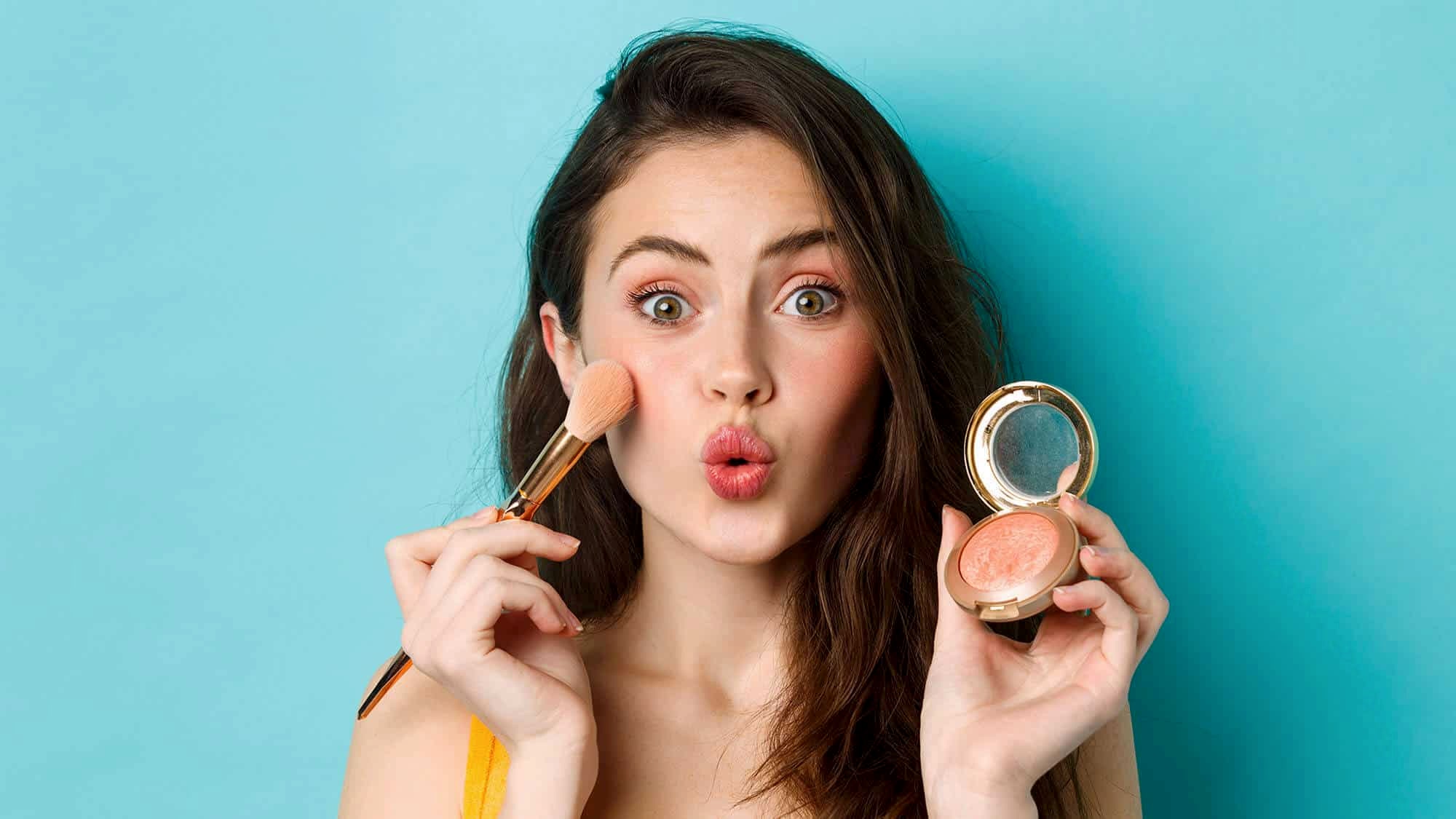 How to put on blush?