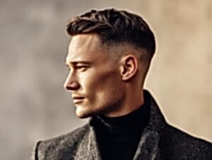 “Stylish short haircut for men 2025, modern low-maintenance hairstyle”