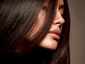 Keratin-treated shiny smooth hair for long-lasting results