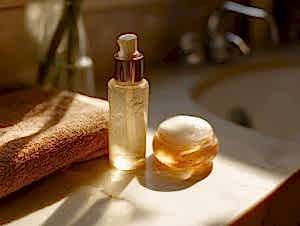 Makeup aftercare routine essentials: oil cleanser and gentle face wash for post-makeup skin