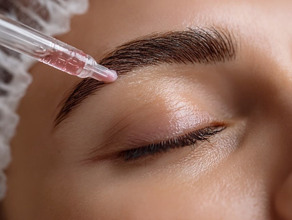 Long-term microblading aftercare with SPF to protect pigment and prevent fading